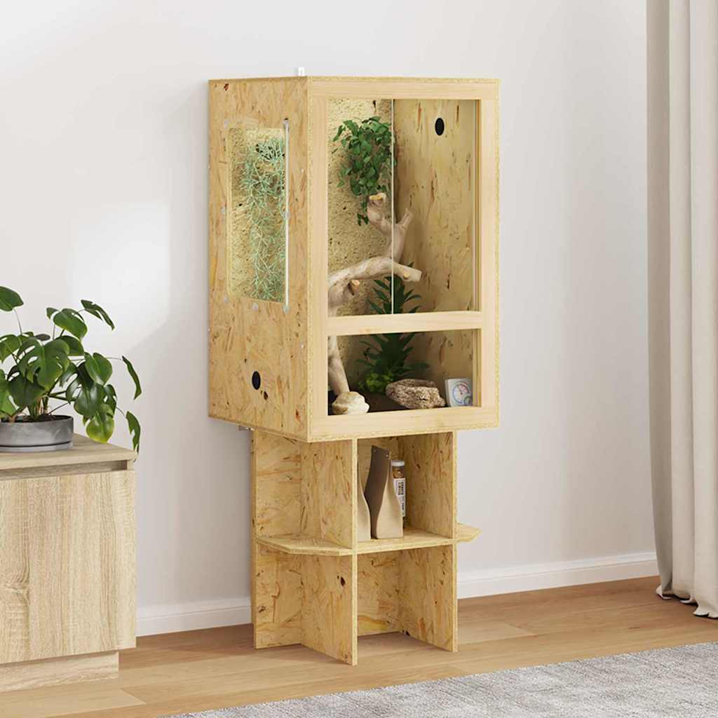 Terrarium Braun 50 x 50 x 130 cm OSB