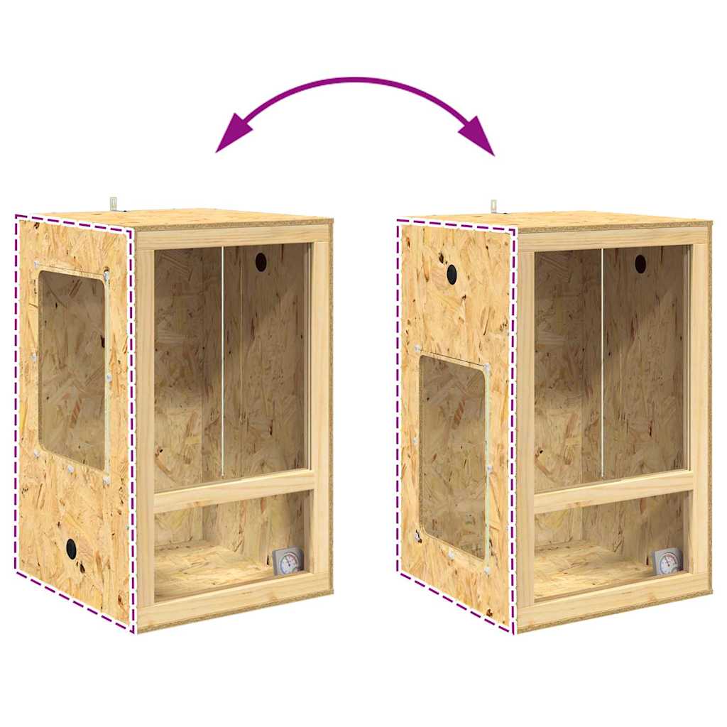 Terrarium Braun 50 x 50 x 130 cm OSB
