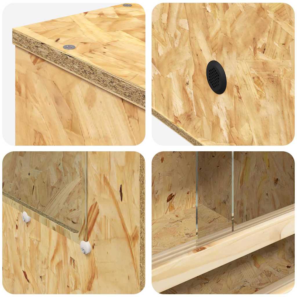 Terrarium Braun 50 x 50 x 150 cm OSB