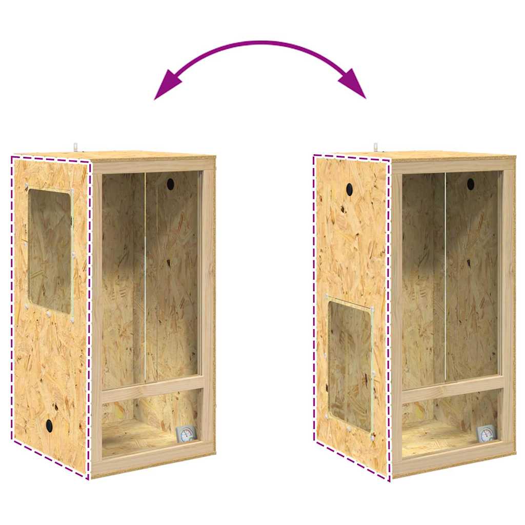 Terrarium Braun 50 x 50 x 150 cm OSB