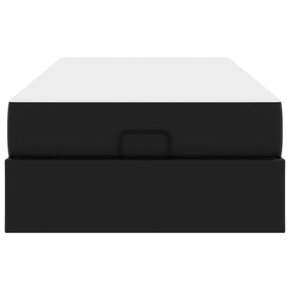 Bettgestell mit Matratze Sonstiges 2 stk. Schwarz PVC