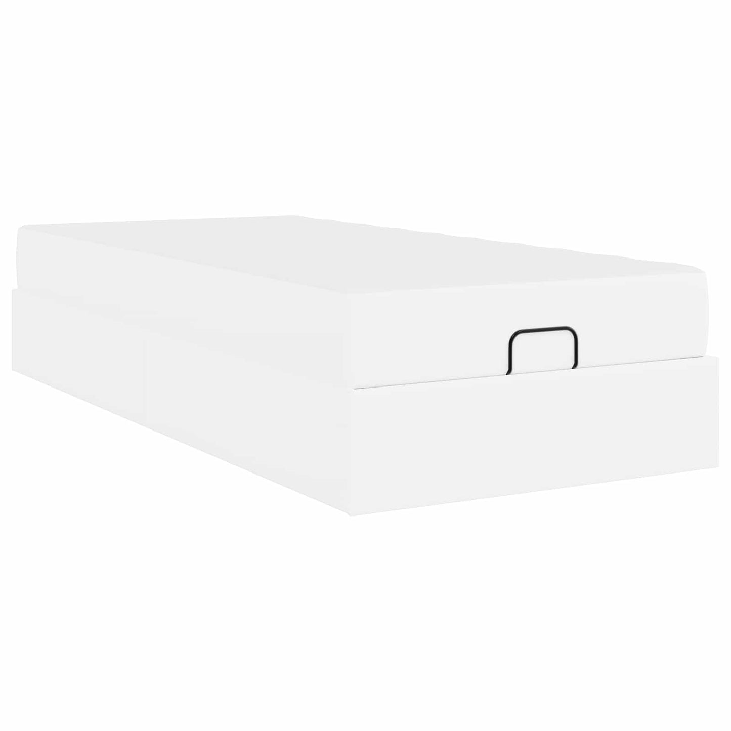 Bettgestell mit Matratze Sonstiges 2 pcs Weiß PVC