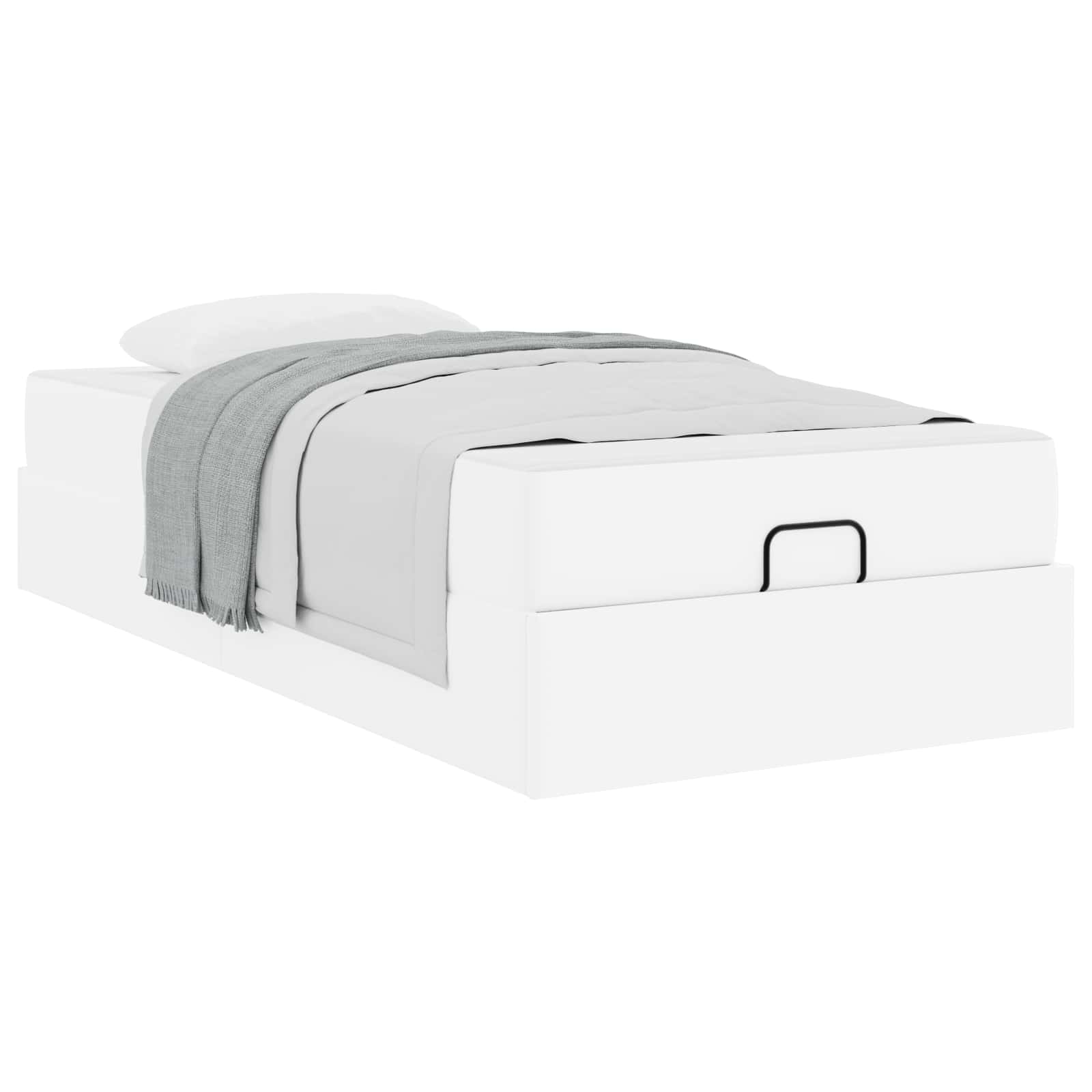 Bettgestell mit Matratze Sonstiges 2 pcs Weiß PVC