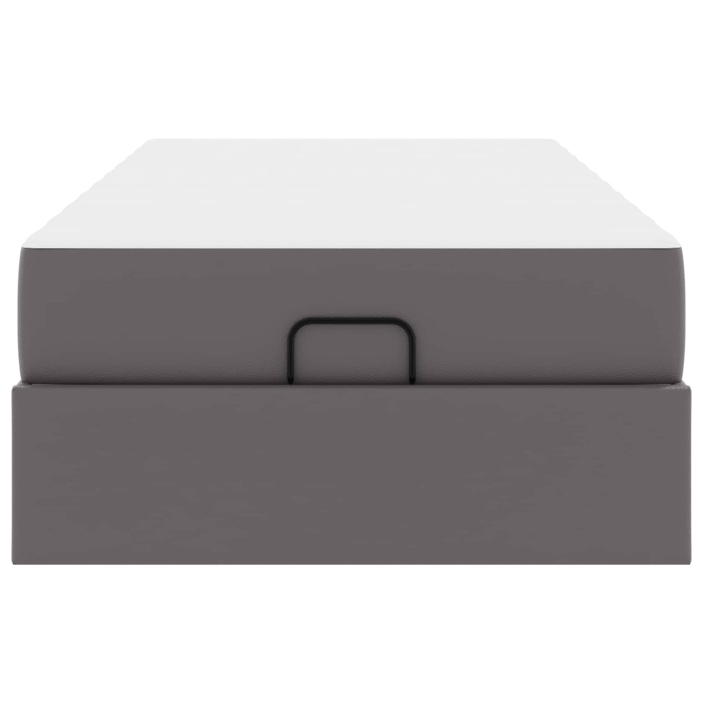 Bettgestell mit Matratze Sonstiges 2 stk. Grau PVC