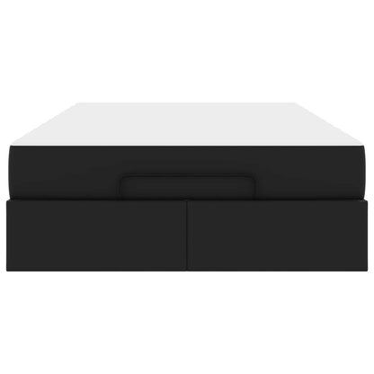 Bettgestell mit Matratze Sonstiges 2 stk. Schwarz PVC