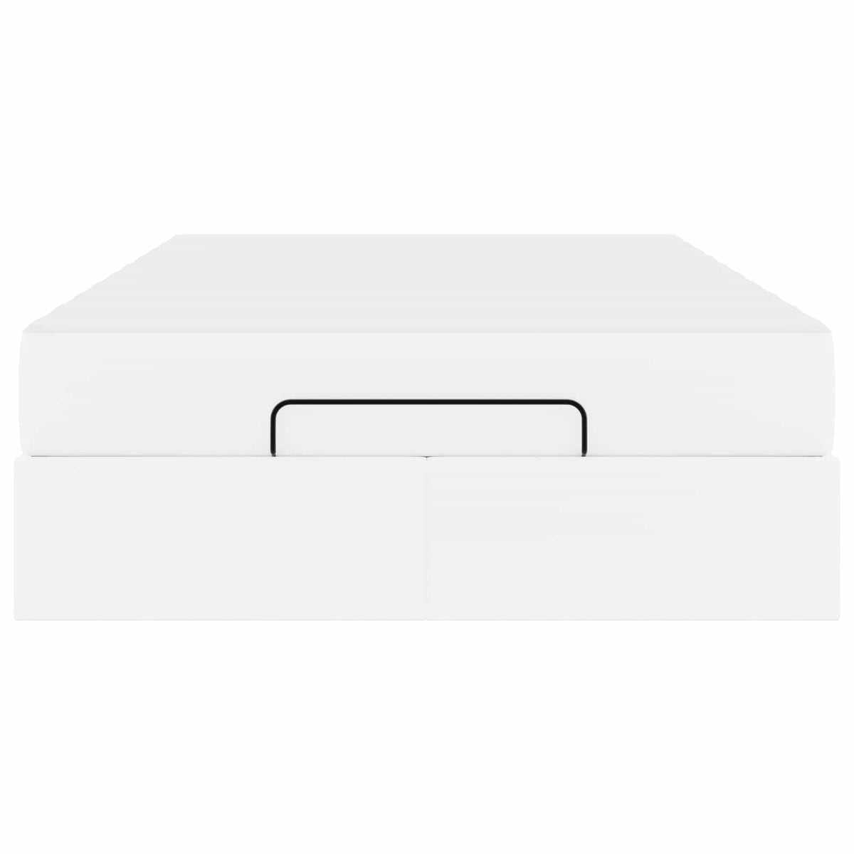 Bettgestell mit Matratze Sonstiges 2 Stk. Weiß PVC