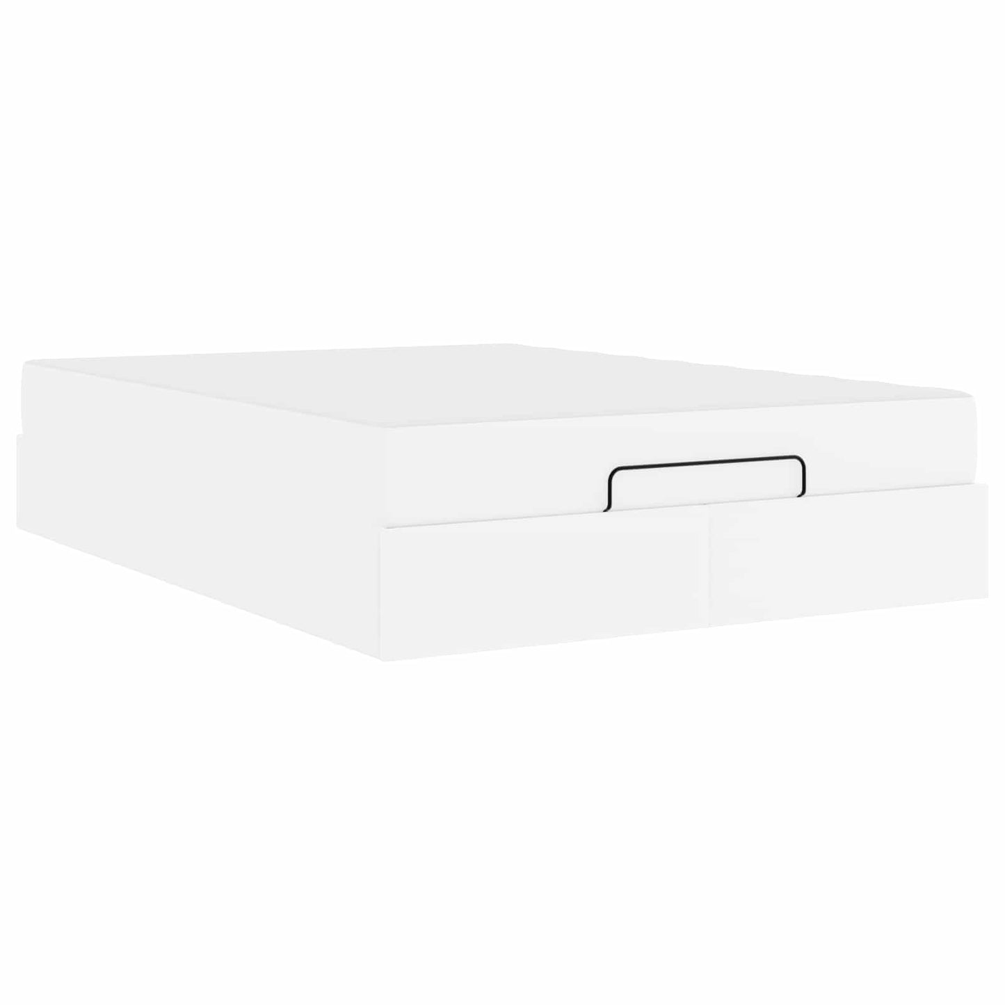 Bettgestell mit Matratze Sonstiges 2 pcs Weiß PVC