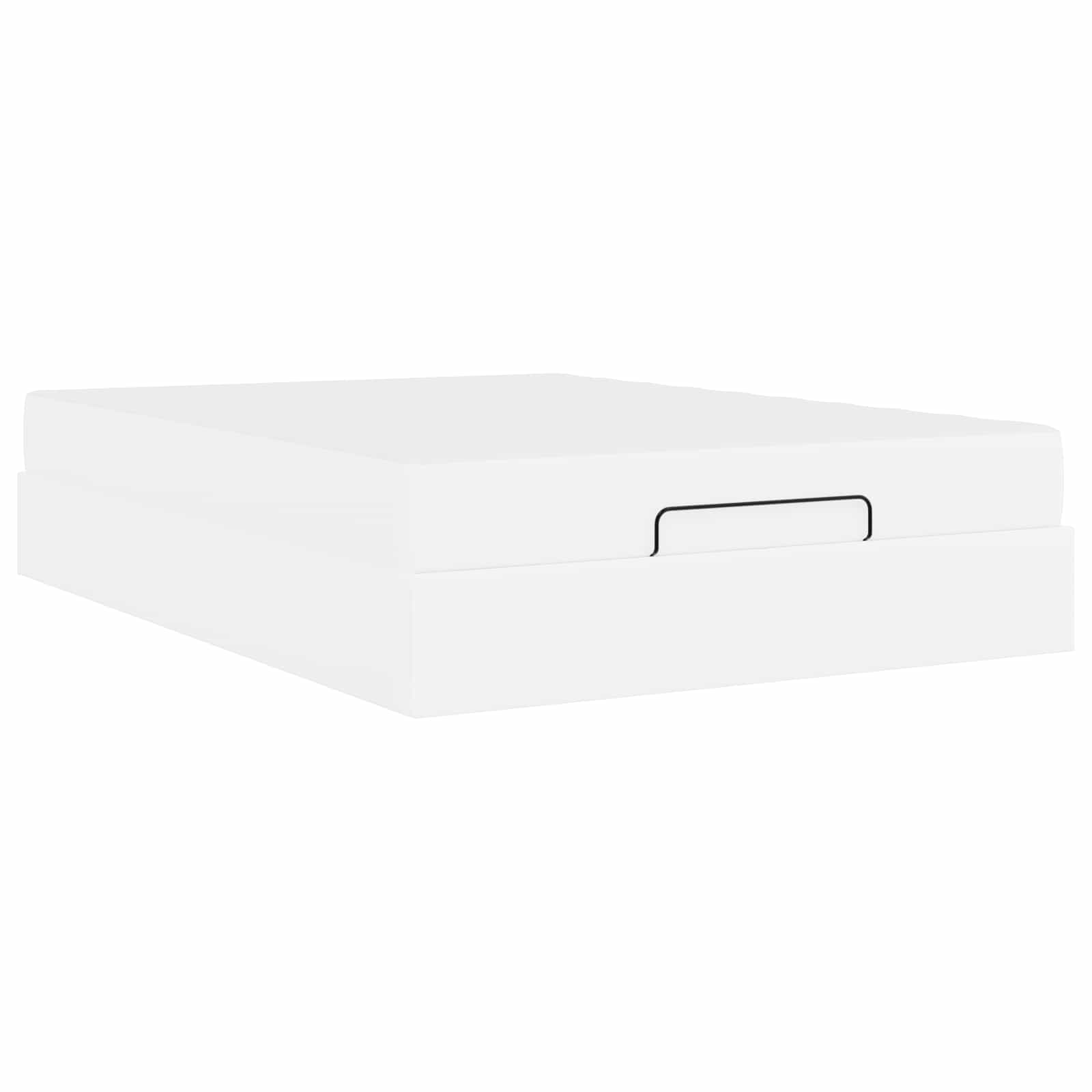 Bettgestell mit Matratze Sonstiges 2 pcs Weiß PVC