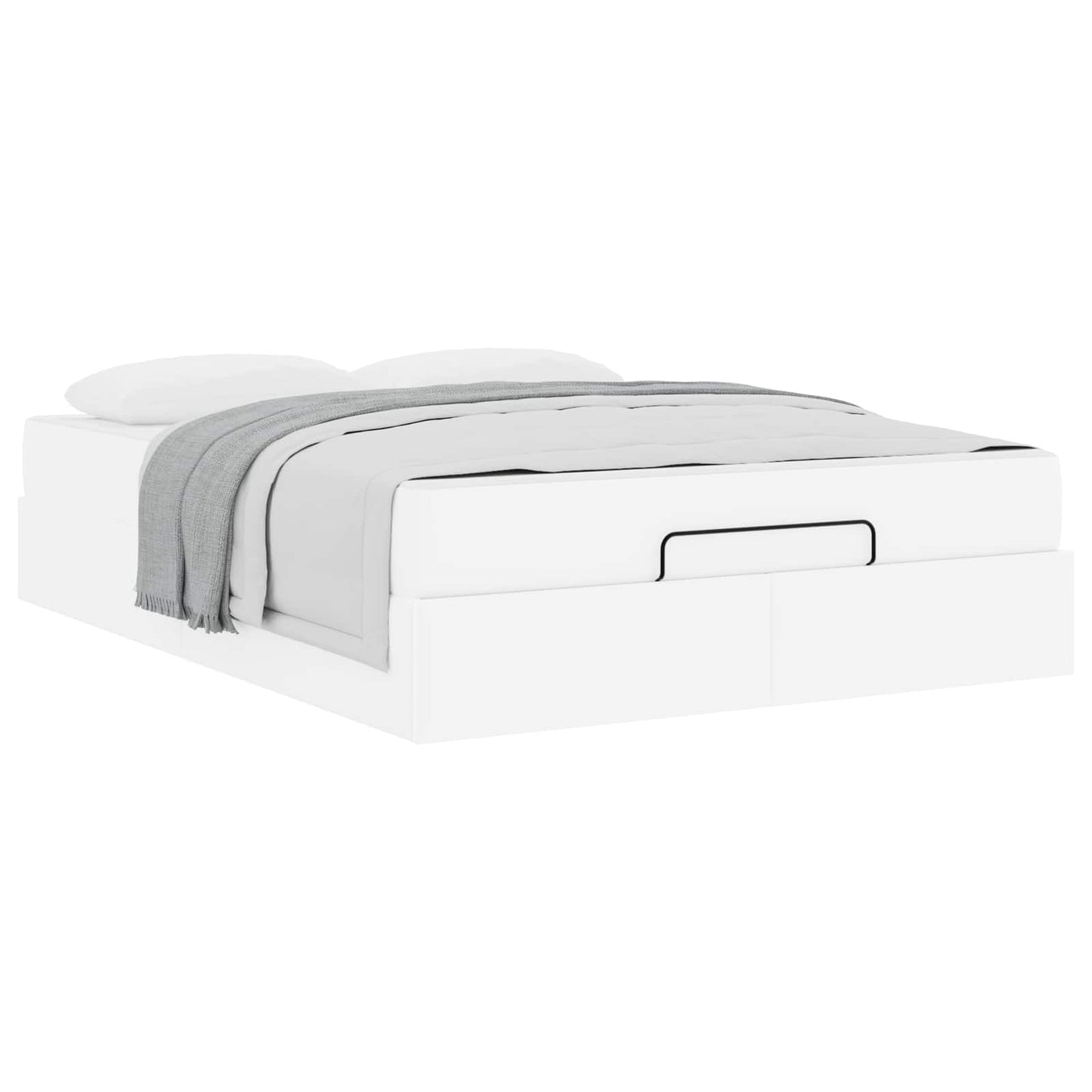 Bettgestell mit Matratze Sonstiges 2 pcs Weiß PVC
