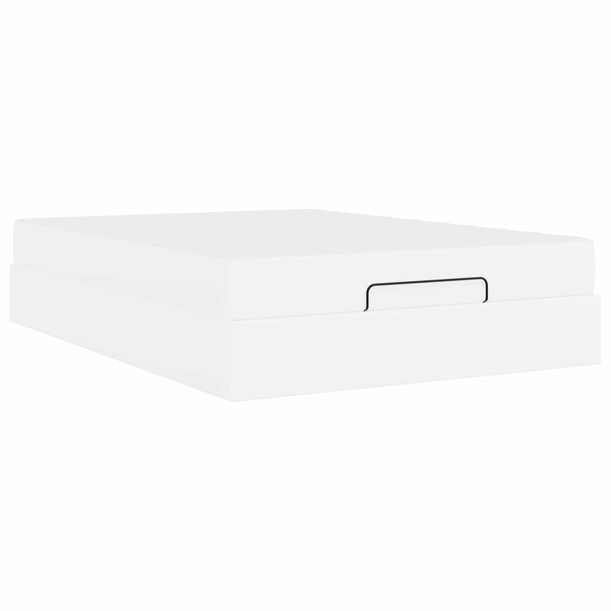 Bettgestell mit Matratze Sonstiges 2 Stk. Weiß PVC