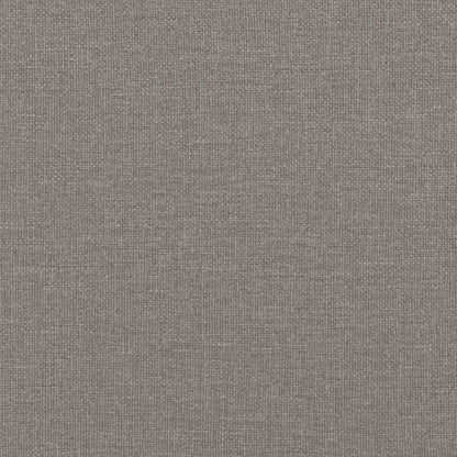 Bettgestell mit Matratze 2 Stk. Taupe Stoff