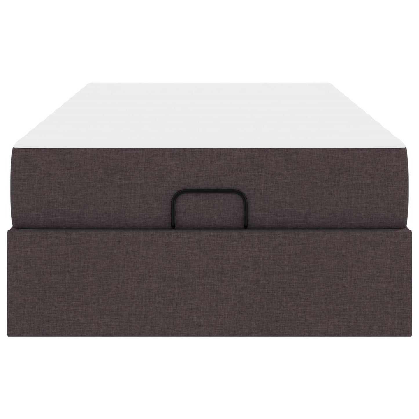 Bettgestell mit Matratze 2 pcs Hellbraun Stoff