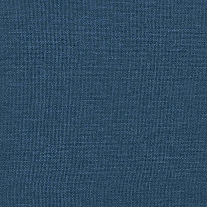 Bettgestell mit Matratze 2 Stk. Blau Stoff