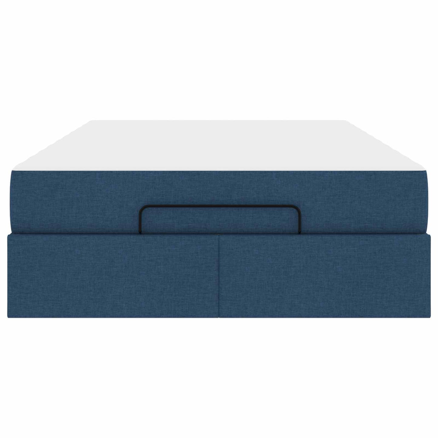 Bettgestell mit Matratze 2 pcs Blau Stoff