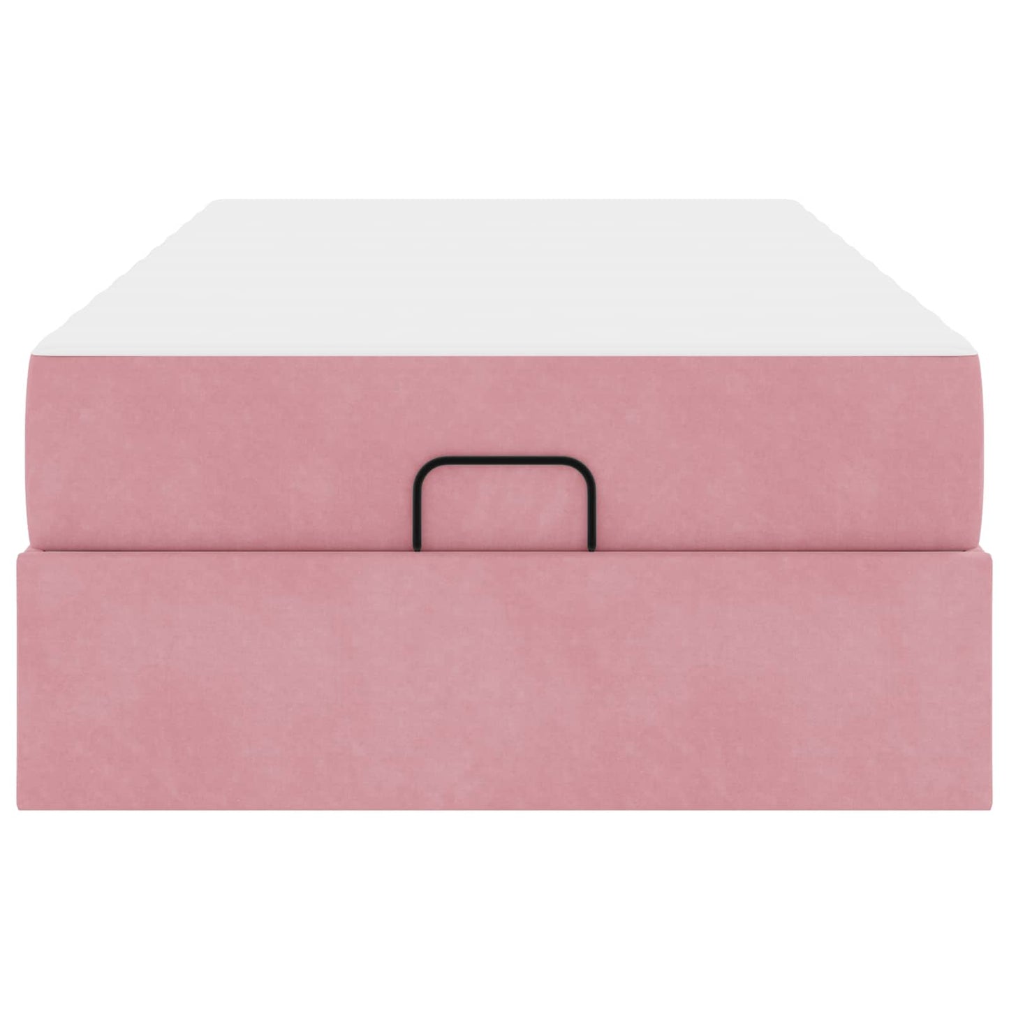Bettgestell mit Matratze 2 pcs Rosa Samt