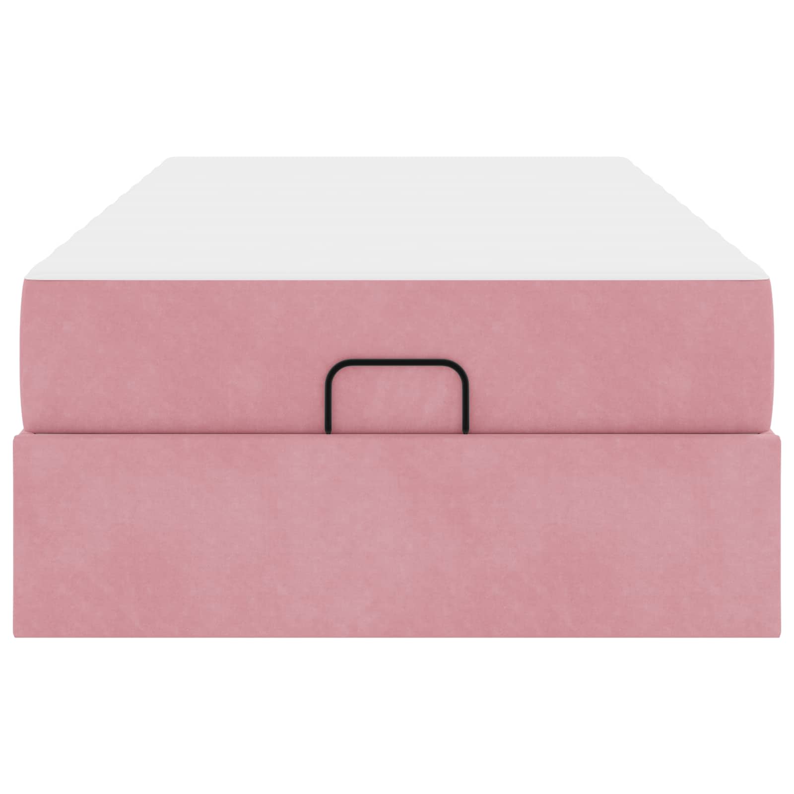 Bettgestell mit Matratze 2 pcs Rosa Samt