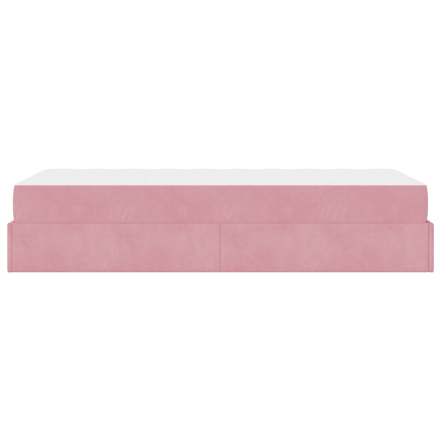Bettgestell mit Matratze 2 pcs Rosa Samt