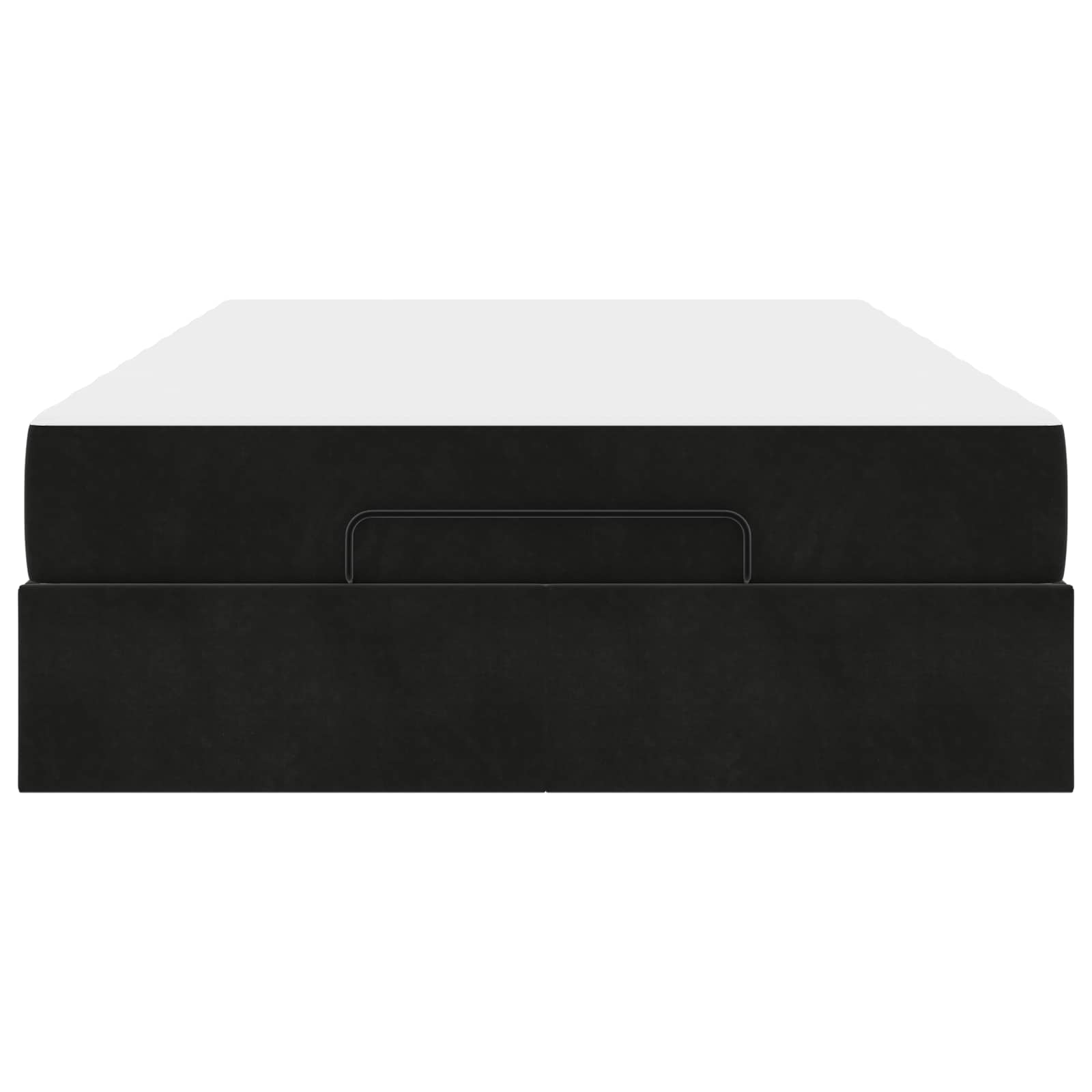 Bettgestell mit Matratze 2 pcs Schwarz Samt