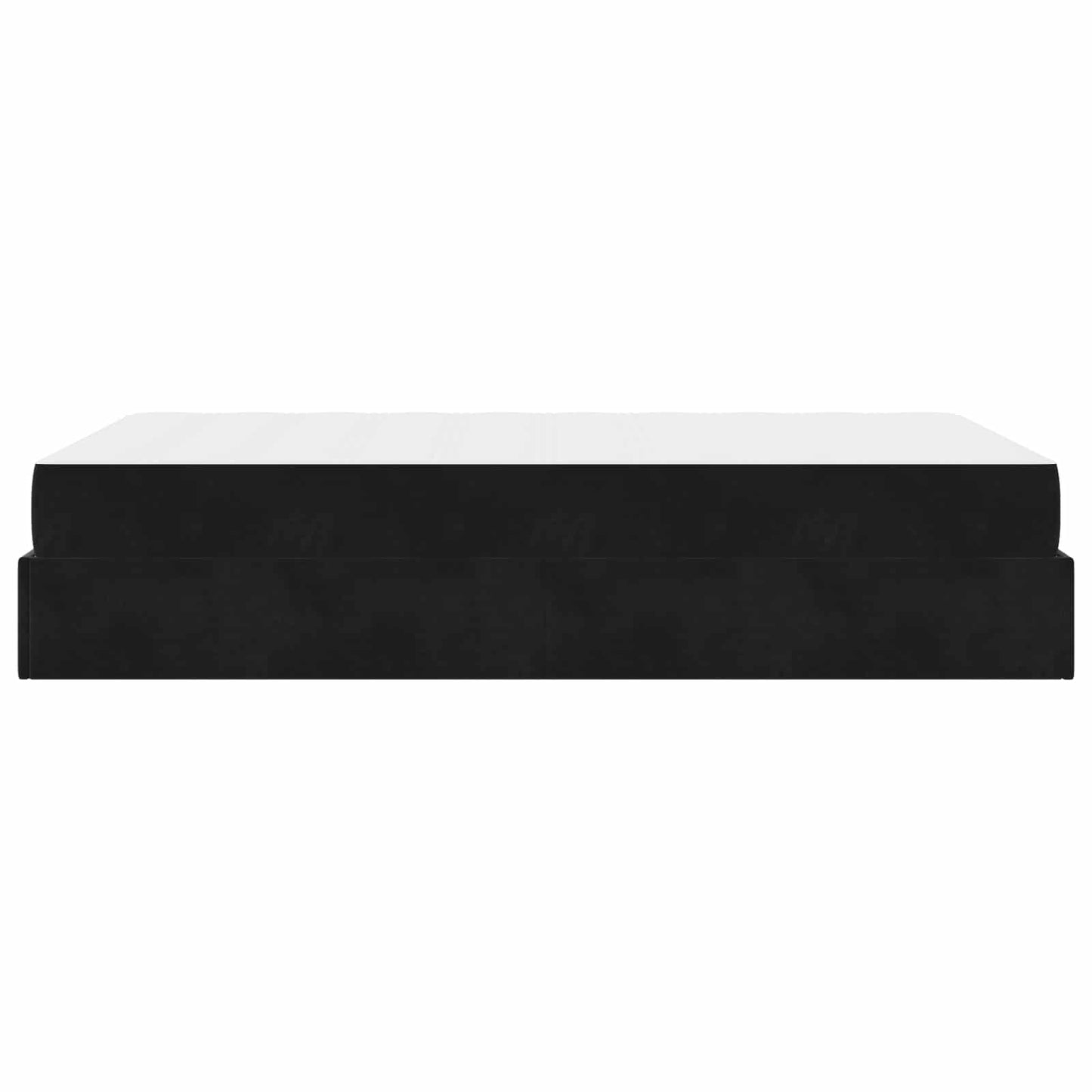 Bettgestell mit Matratze 2 pcs Schwarz Samt