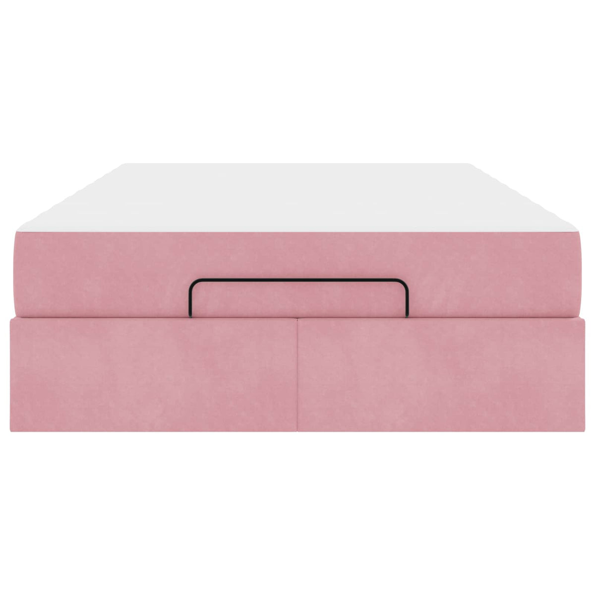 Bettgestell mit Matratze 2 Stk. Rosa Samt