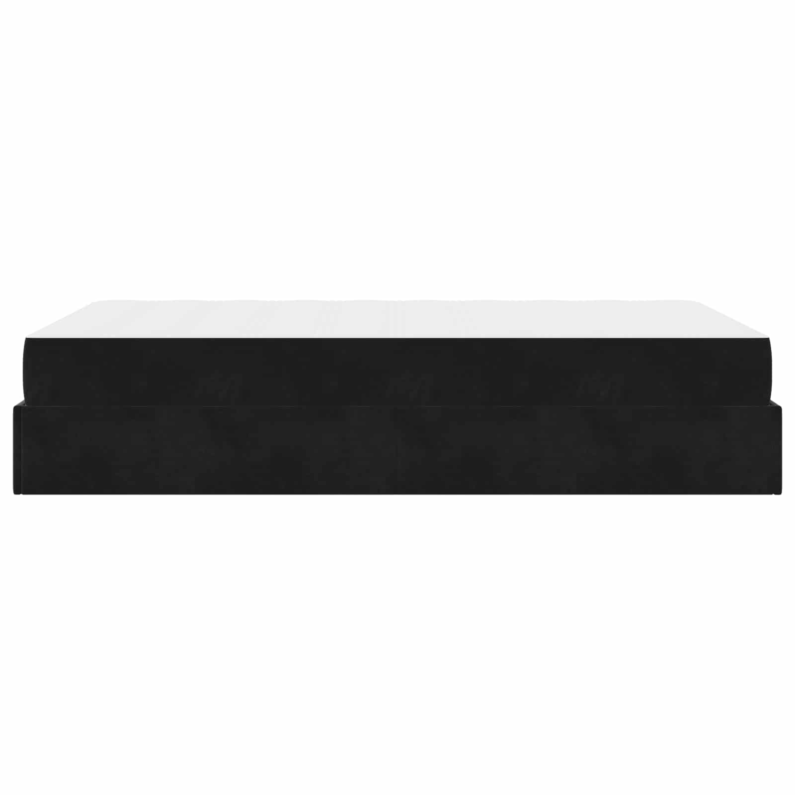 Bettgestell mit Matratze 2 pcs Schwarz Samt