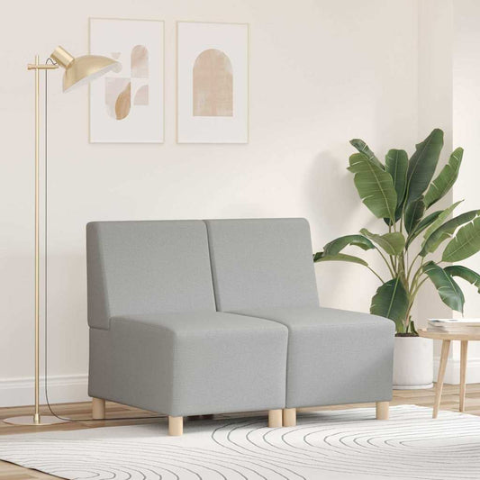 Modulares Armfreies Sofa 2 pcs Wolken-Grau 55 x 74 x 82 cm