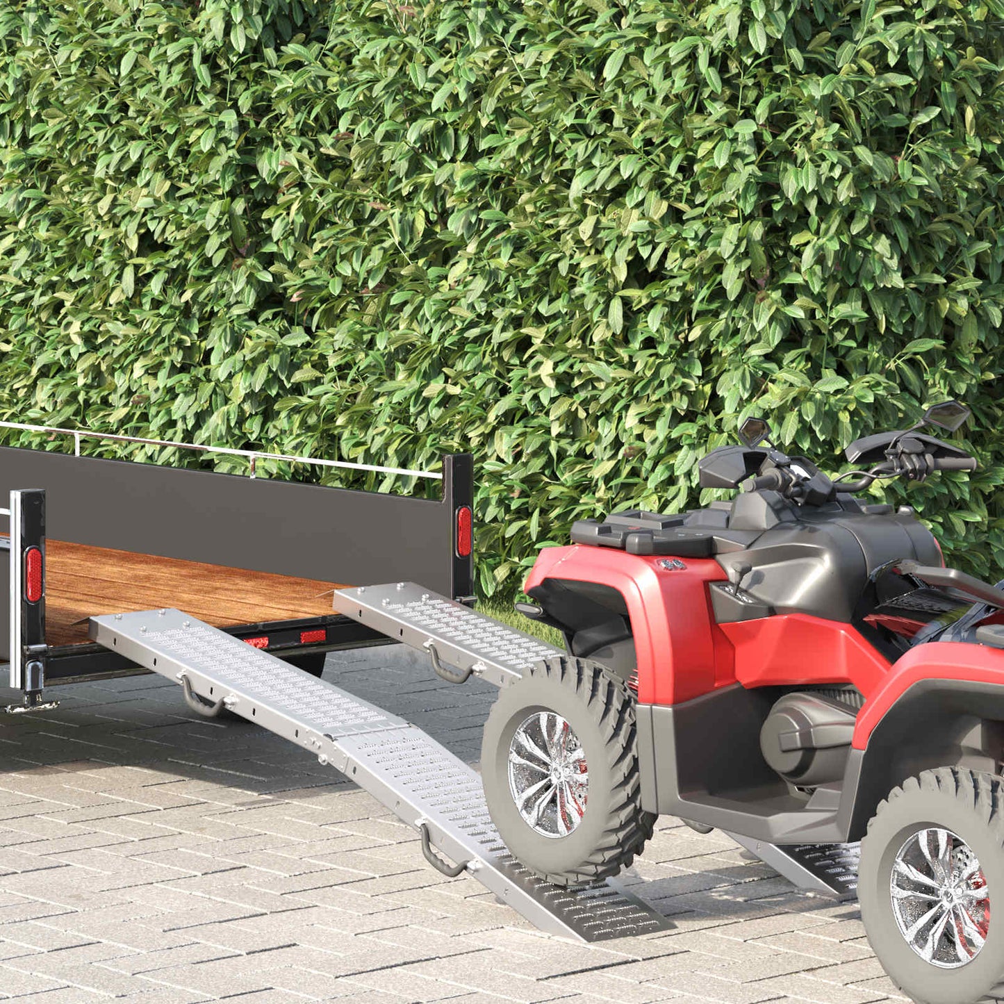Faltbare Rampe 200kg pro Rampe 2 Stk. Silber 200 kg pro Stück