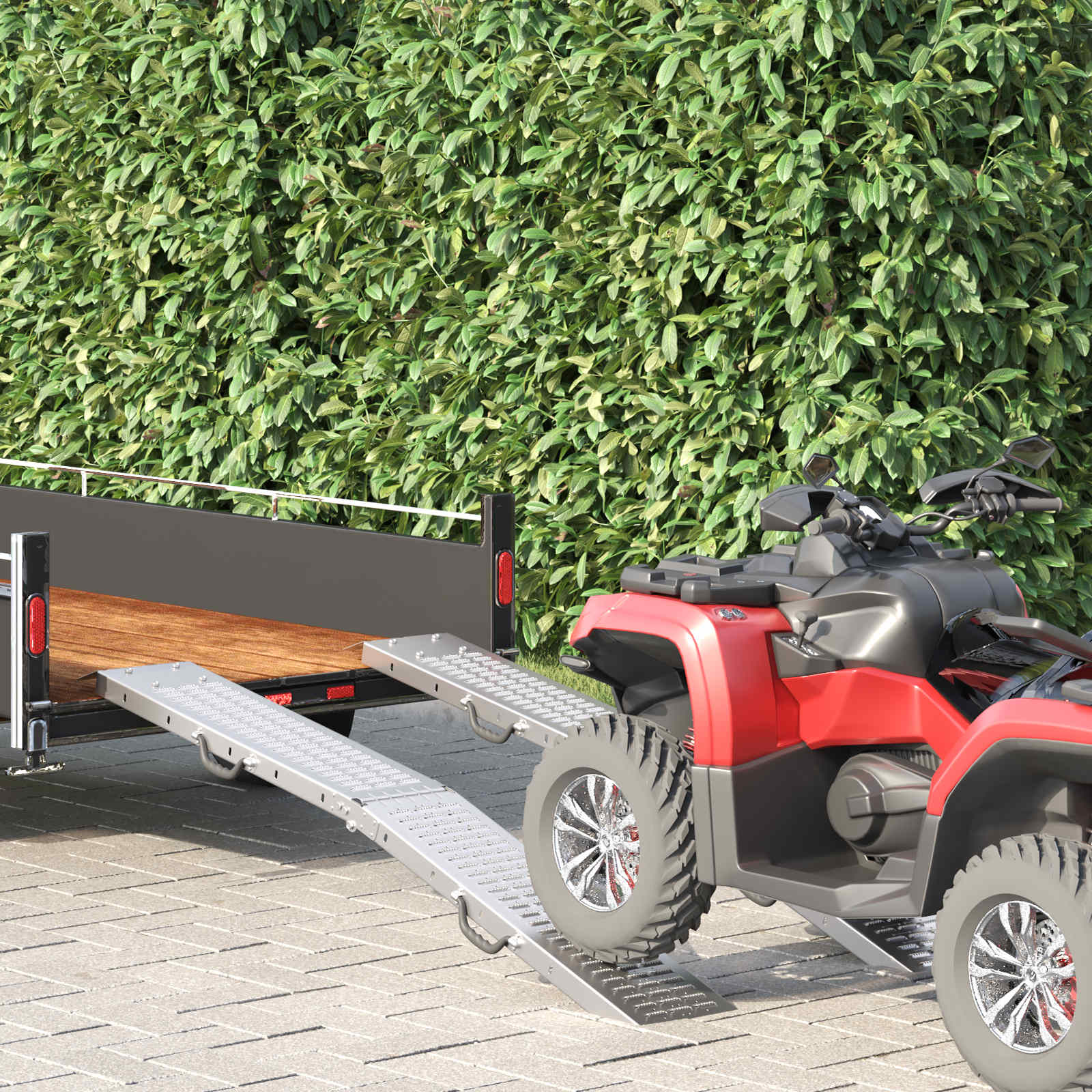 Faltbare Rampe 200kg pro Rampe 2 Stk. Silber 200 kg pro Stück