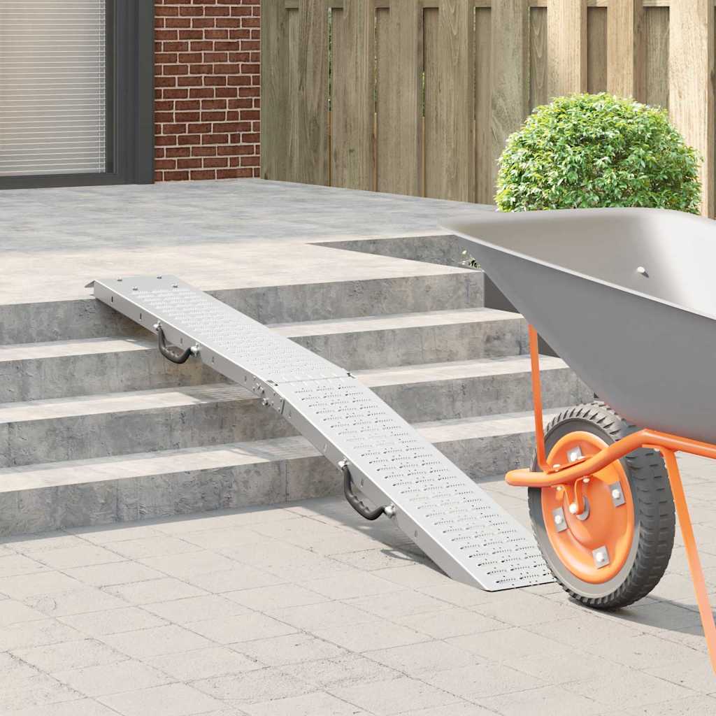 Faltbare Rampe 200kg pro Rampe Silber 200 kg pro Rampe