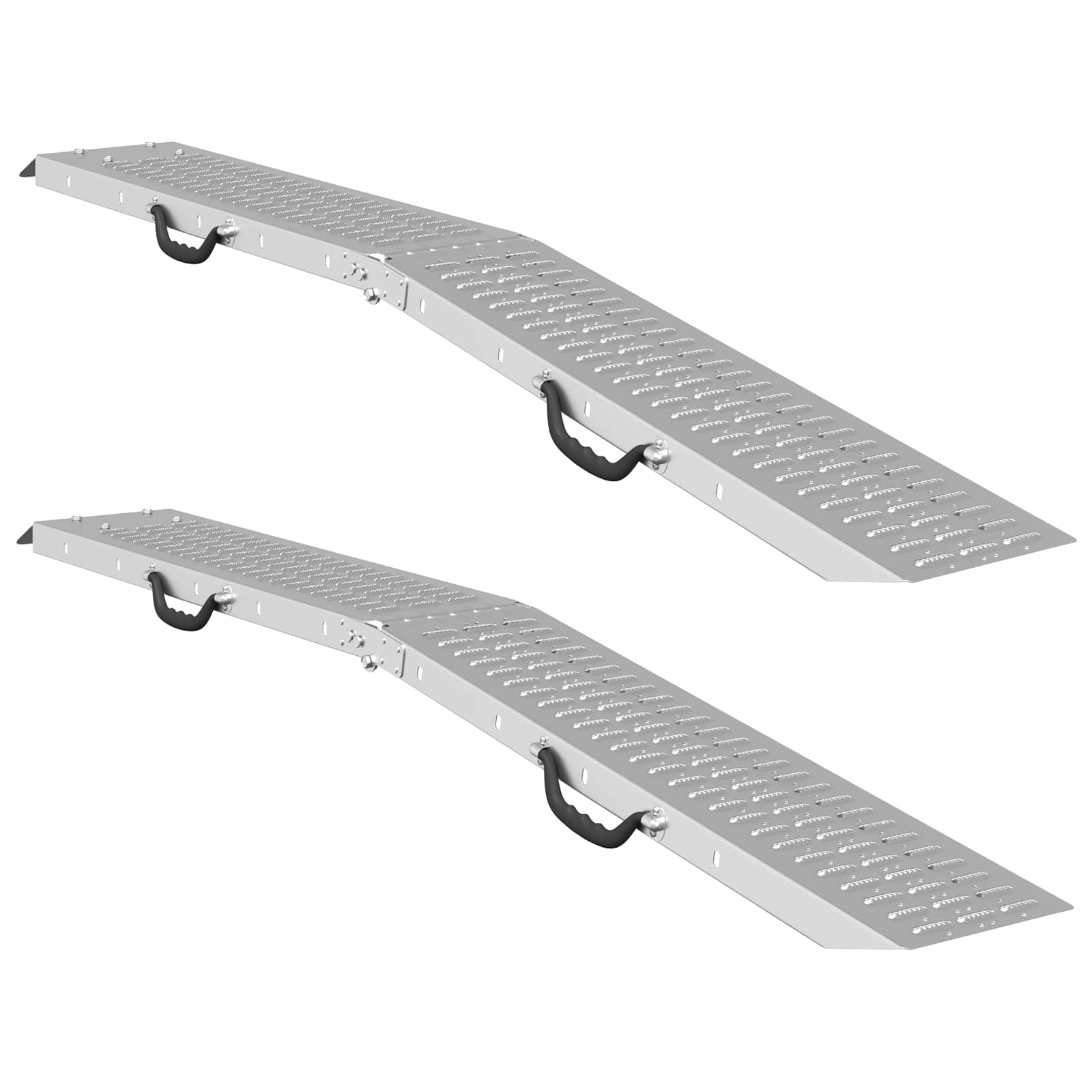 Faltbare Rampe 200kg pro Rampe 2 Stk. Silber 200 kg pro Rampe