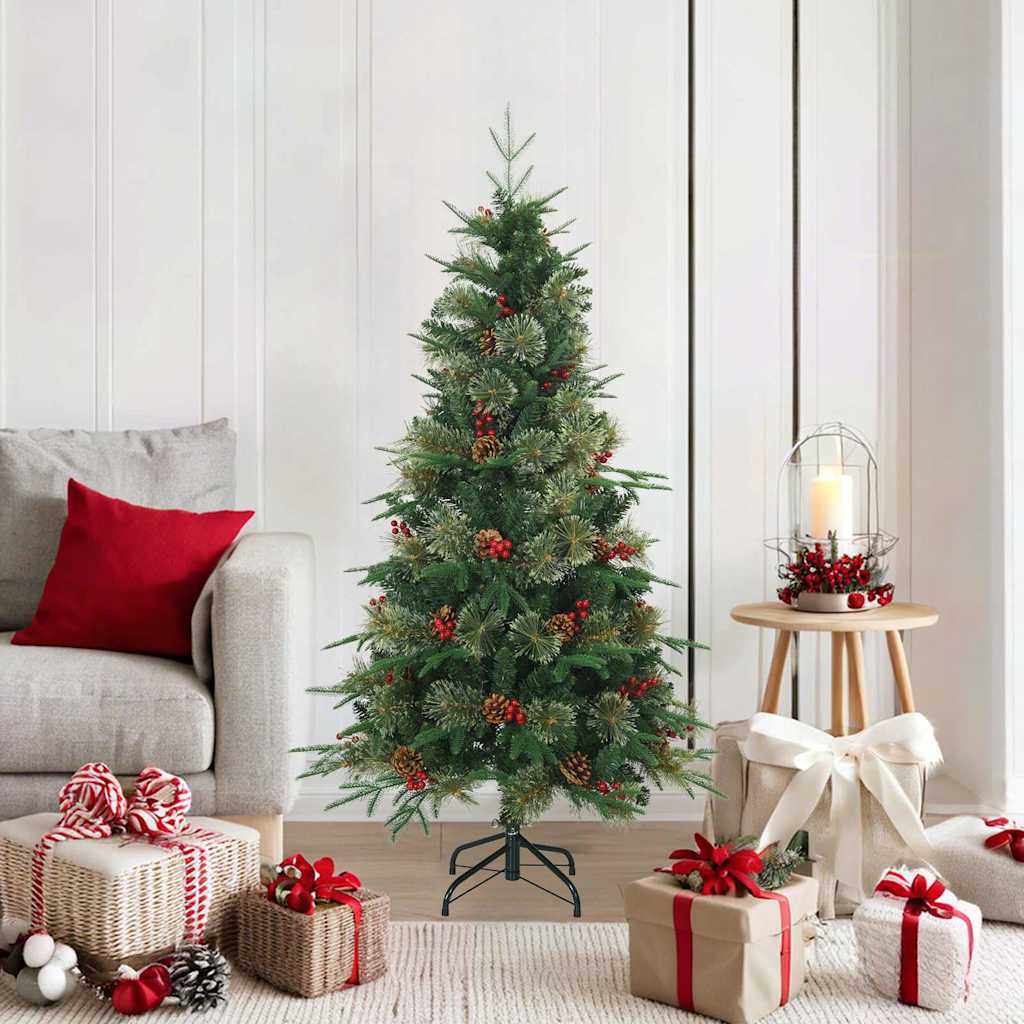 Künstlicher klappbarer Weihnachtsbaum Grün 150 cm