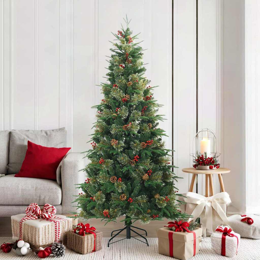 Künstlicher klappbarer Weihnachtsbaum Grün 180 cm