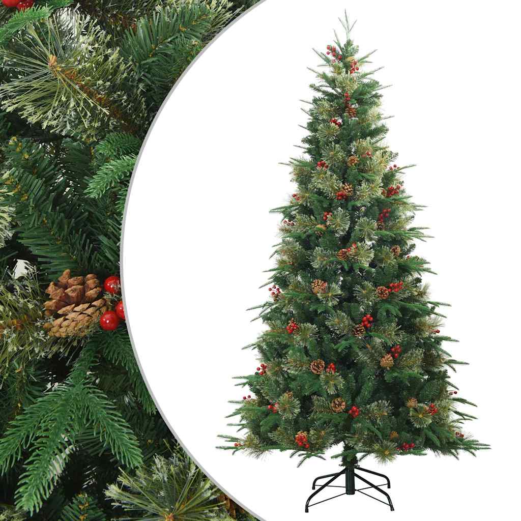 Künstlicher klappbarer Weihnachtsbaum Grün 180 cm