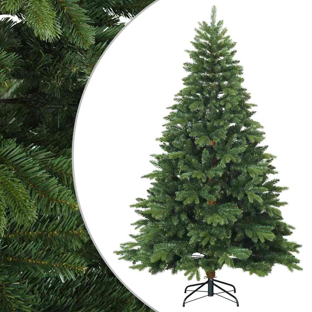 Künstlicher klappbarer Weihnachtsbaum mit Ständer Grün 180 cm