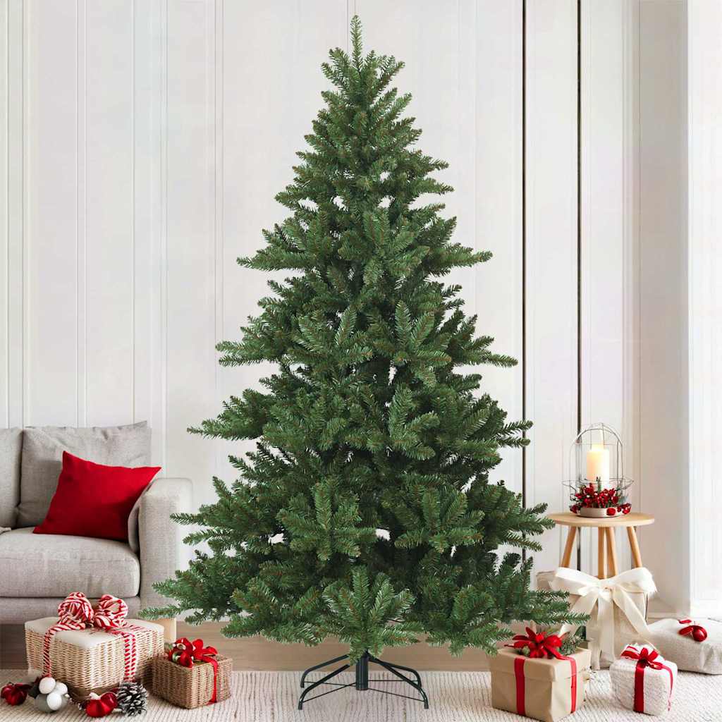 Künstlicher klappbarer Weihnachtsbaum Grün 210 cm PVC