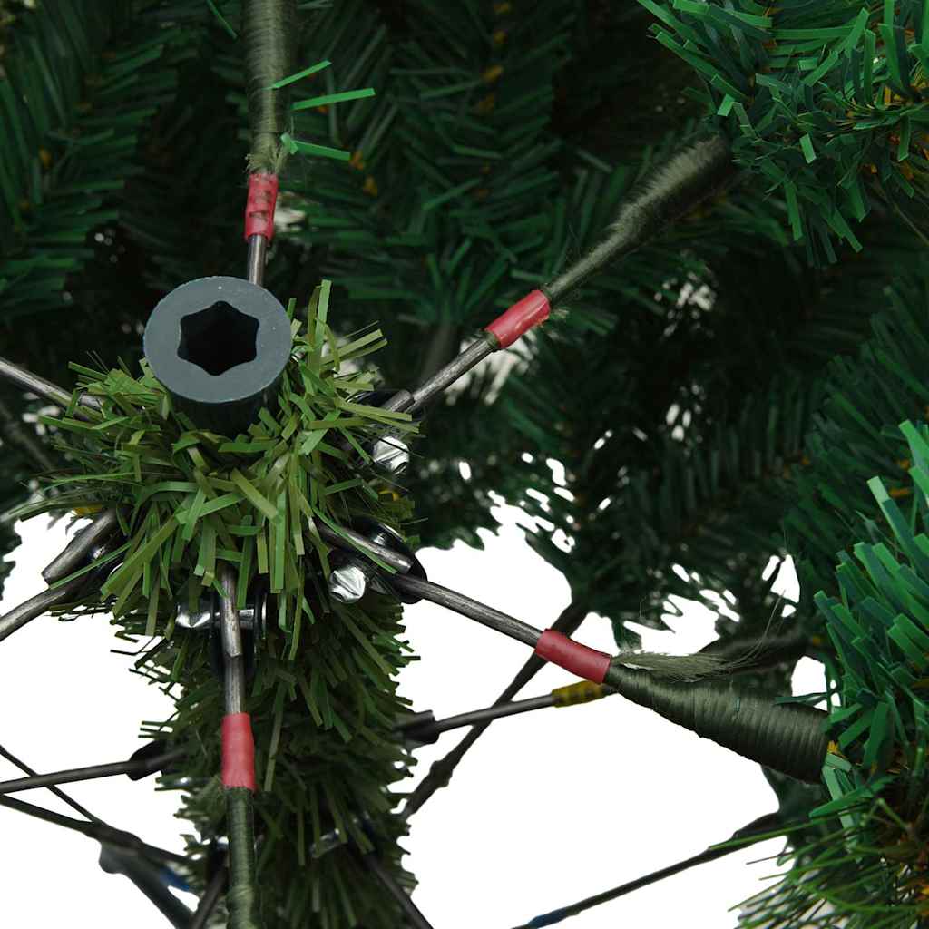Künstlicher klappbarer Weihnachtsbaum Grün 150 cm PVC, Stahl