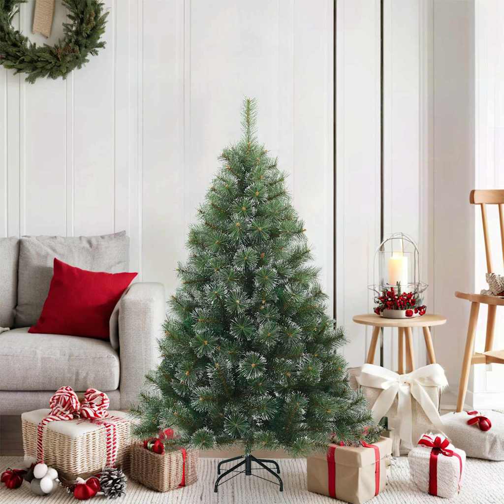 Künstlicher Scharnier-Weihnachtsbaum schneebedeckt