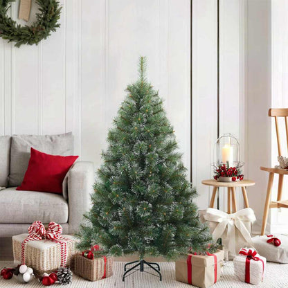 Künstlicher Scharnier-Weihnachtsbaum schneebedeckt