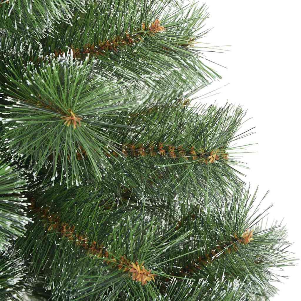 Künstlicher Scharnier-Weihnachtsbaum schneebedeckt Grün 150 cm