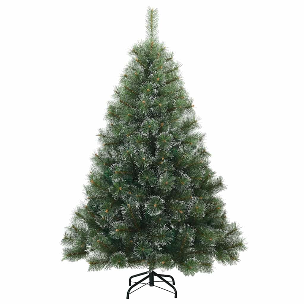 Künstlicher Scharnier-Weihnachtsbaum schneebedeckt Grün 150 cm