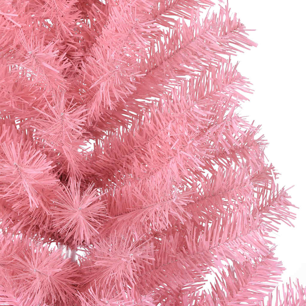 Künstlicher vorbeleuchteter Weihnachtsbaum Rosa 150 cm PVC