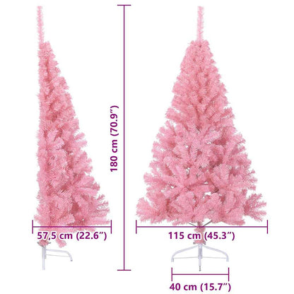 Künstlicher vorbeleuchteter Weihnachtsbaum Rosa 180 cm PVC