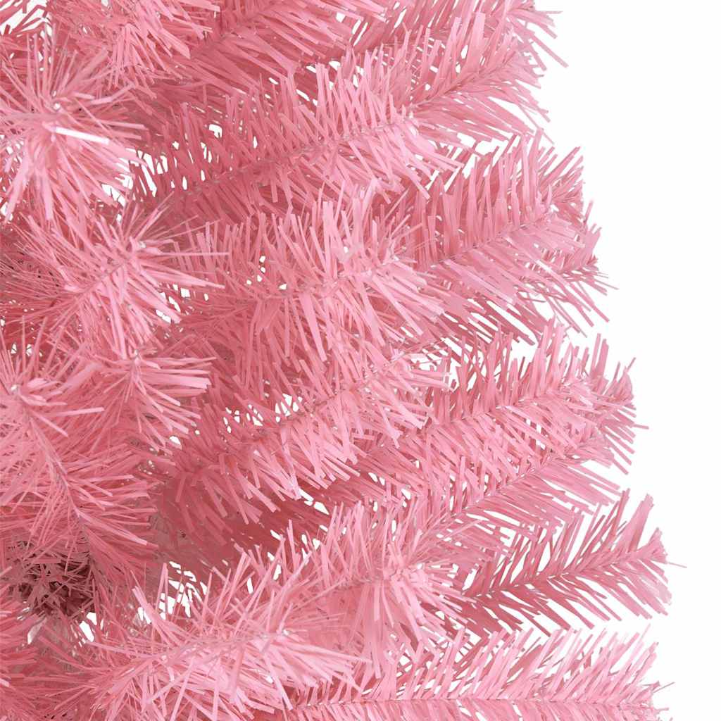 Künstlicher vorbeleuchteter Weihnachtsbaum Rosa 240 cm PVC
