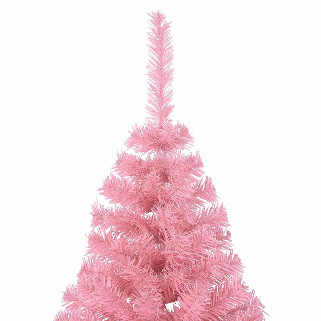 Künstlicher vorbeleuchteter Weihnachtsbaum Rosa 240 cm PVC