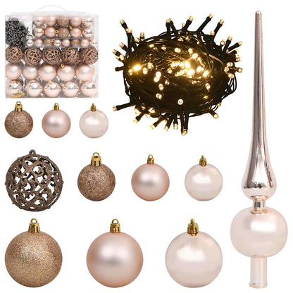 Künstlicher vorbeleuchteter Weihnachtsbaum Schwarz 180 cm PVC