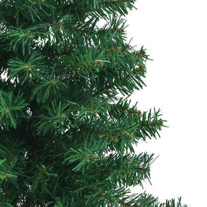 Eckiger künstlicher Weihnachtsbaum Grün 150 cm PVC und Metall