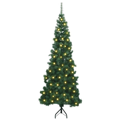Eckiger künstlicher Weihnachtsbaum Grün 180 cm PVC und Metall