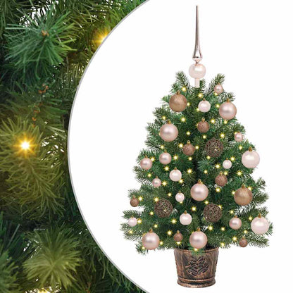 Künstlicher Weihnachtsbaum mit 150 LEDs Grün 75 cm PE und PVC