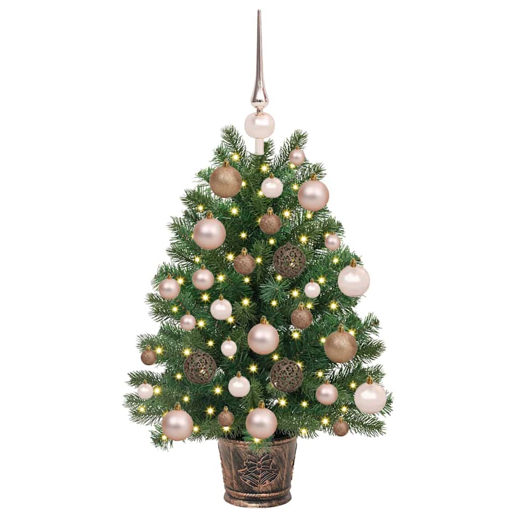 Künstlicher Weihnachtsbaum mit 150 LEDs Grün 75 cm PE und PVC