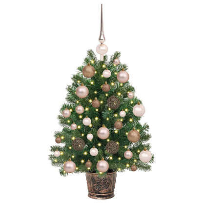 Künstlicher Weihnachtsbaum mit 150 LEDs Grün 75 cm PE und PVC